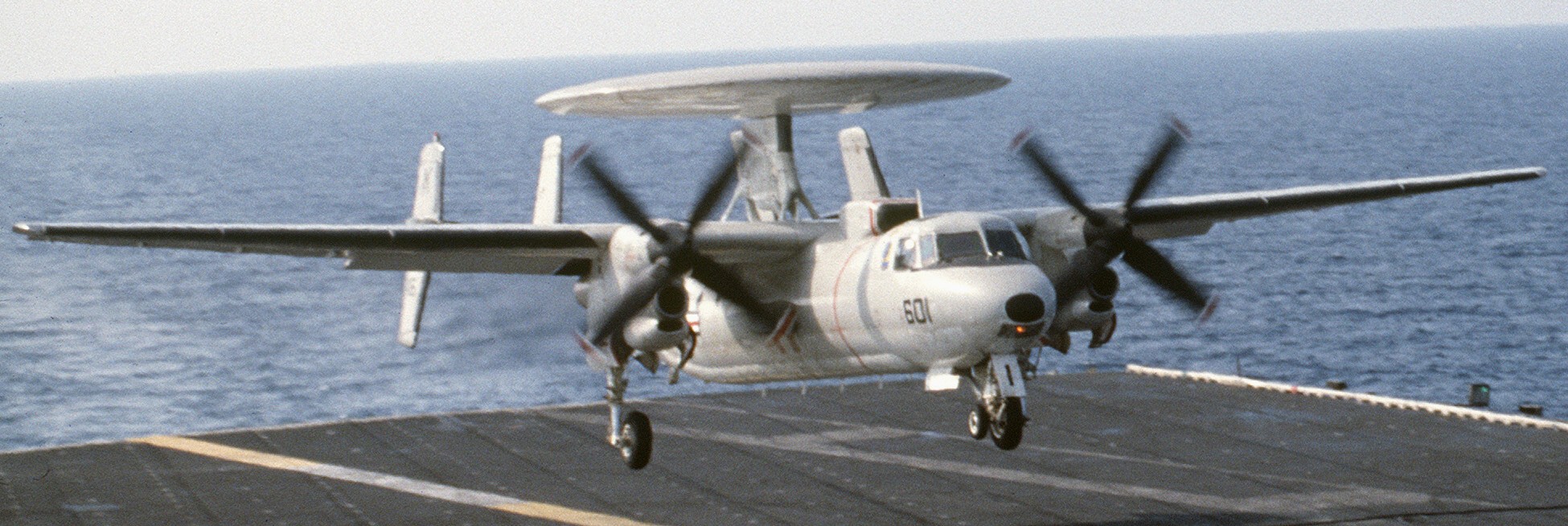 vaw-127 seabats carrier airborne early warning squadron e-2c hawkeye cvw-13 cv-43 uss coral sea 1986 08