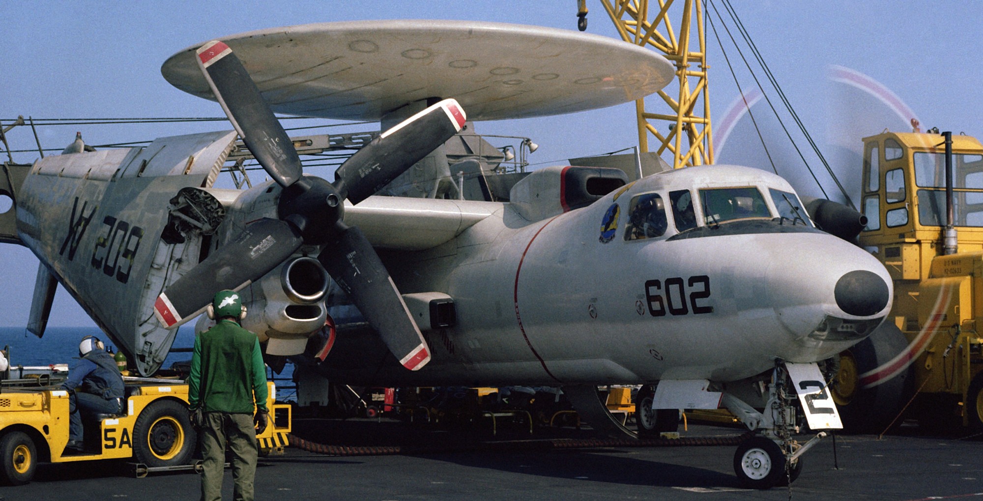 vaw-127 seabats carrier airborne early warning squadron e-2c hawkeye cvw-13 cv-43 uss coral sea 09x