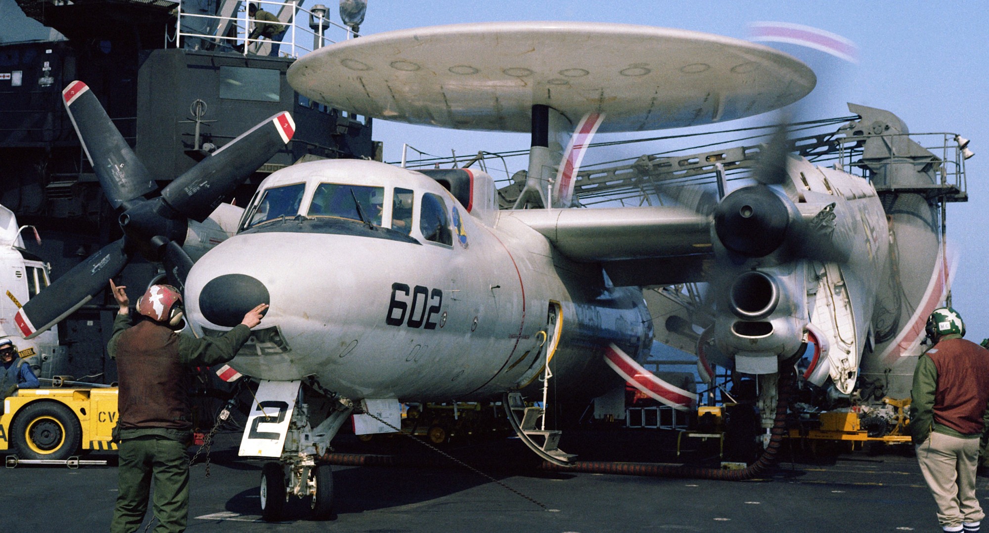 vaw-127 seabats carrier airborne early warning squadron e-2c hawkeye cvw-13 cv-43 uss coral sea 1986 lybia 10