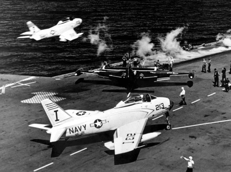 vf-21 mach busters fj-3 fury atg-181 uss forrestal cva 59