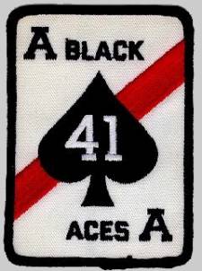 fighter squadron vf-41 black aces crest insignia patch badge us navy fitron