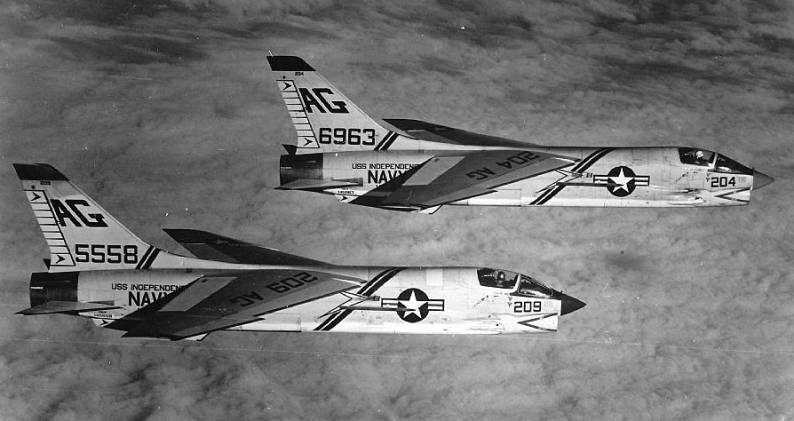 fighter squadron vf-84 jolly rogers f8u-2 crusader cvg-7 uss independence cv 62