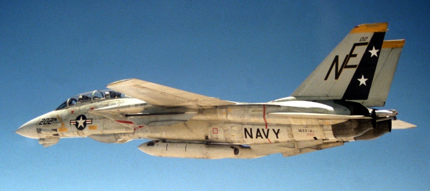 vf-2 bounty hunters fighter squadron fitron f-14a tomcat carrier air wing cvw-2 uss ranger cv-61 92