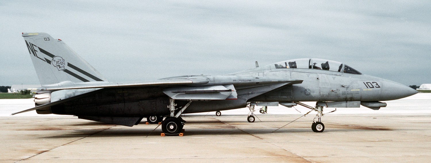 vf-2 bounty hunters fighter squadron fitron f-14d tomcat carrier air wing cvw-2 uss constellation cv-64 98