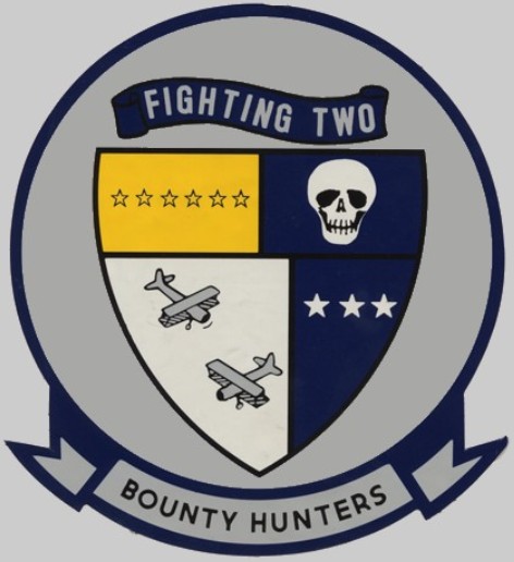 vf-2 bounty hunters insignia crest patch badge fighter squadron us navy f-14 tomcat 02x