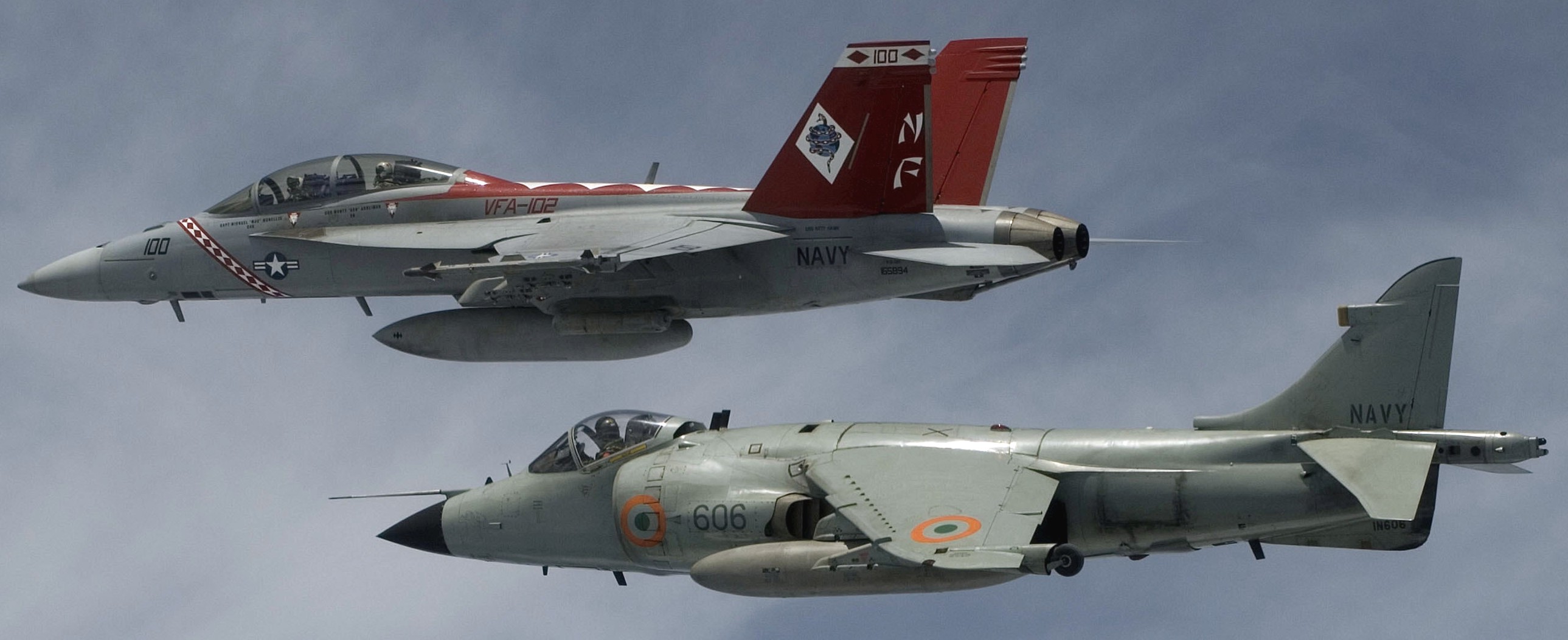 vfa-102 diamondbacks strike fighter squadron f/a-18f super hornet indian navy sea harrier 05