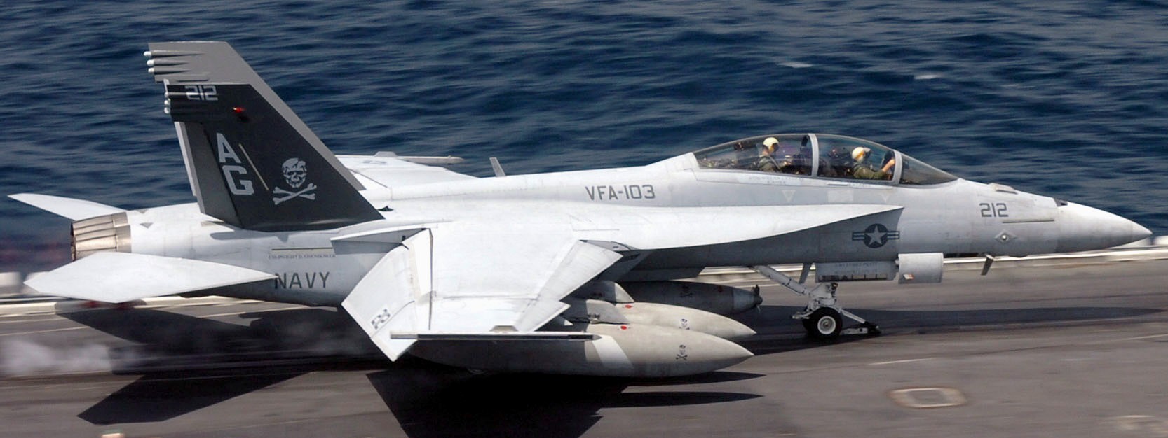 vfa-103 jolly rogers strike fighter squadron f/a-18f super hornet cvw-7 cvn-69 uss dwight d. eisenhower 2007 08