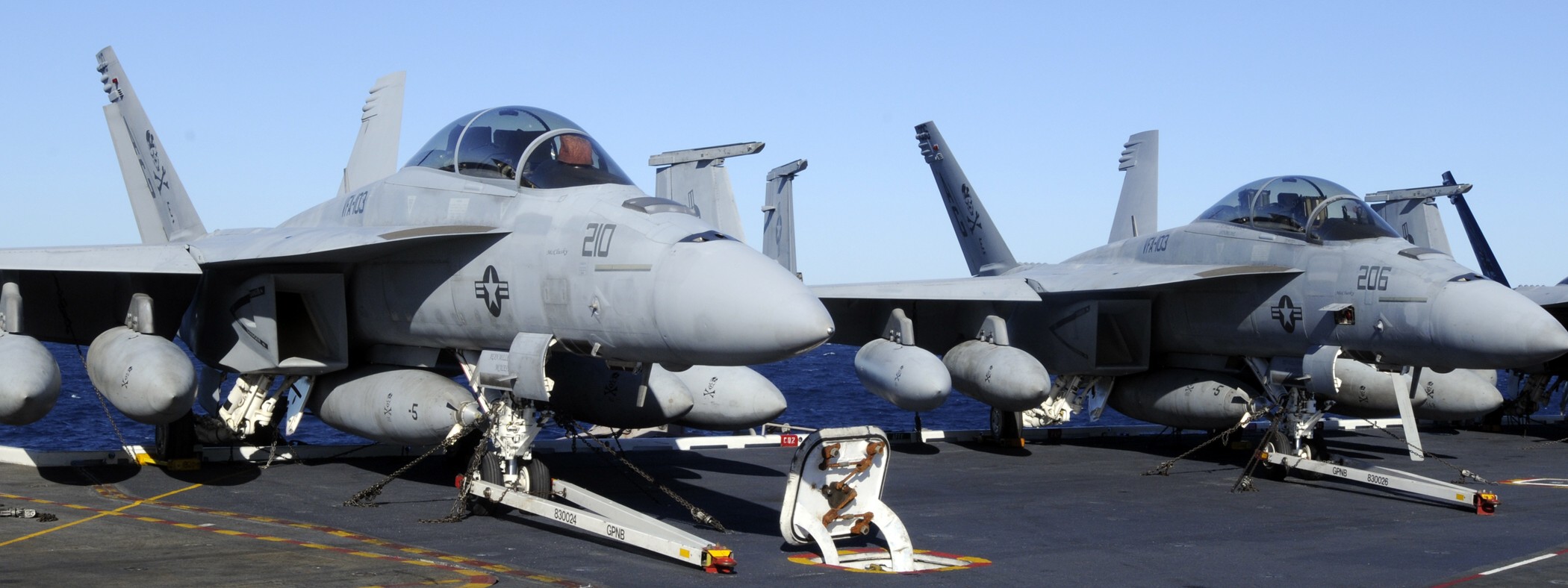 vfa-103 jolly rogers strike fighter squadron f/a-18f super hornet cvw-7 cvn-69 uss dwight d. eisenhower 2009 10