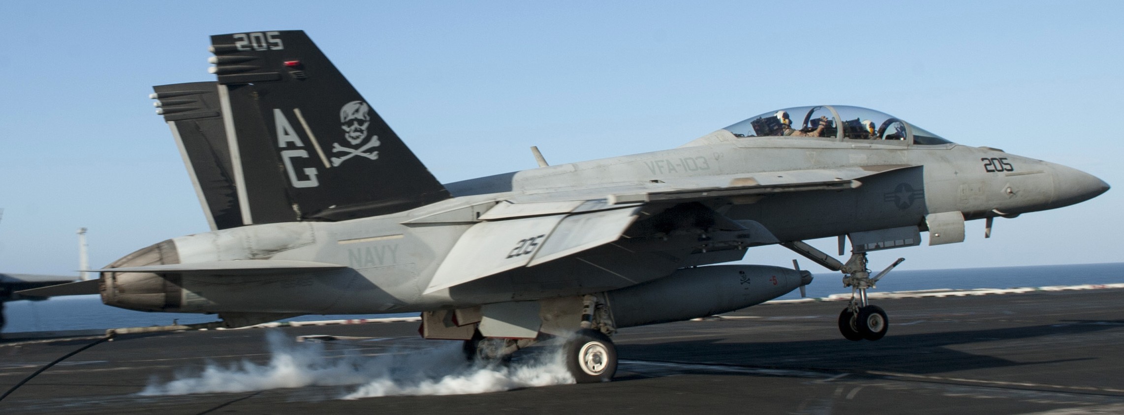 vfa-103 jolly rogers strike fighter squadron f/a-18f super hornet cvw-7 cvn-69 uss dwight d. eisenhower 2013 30