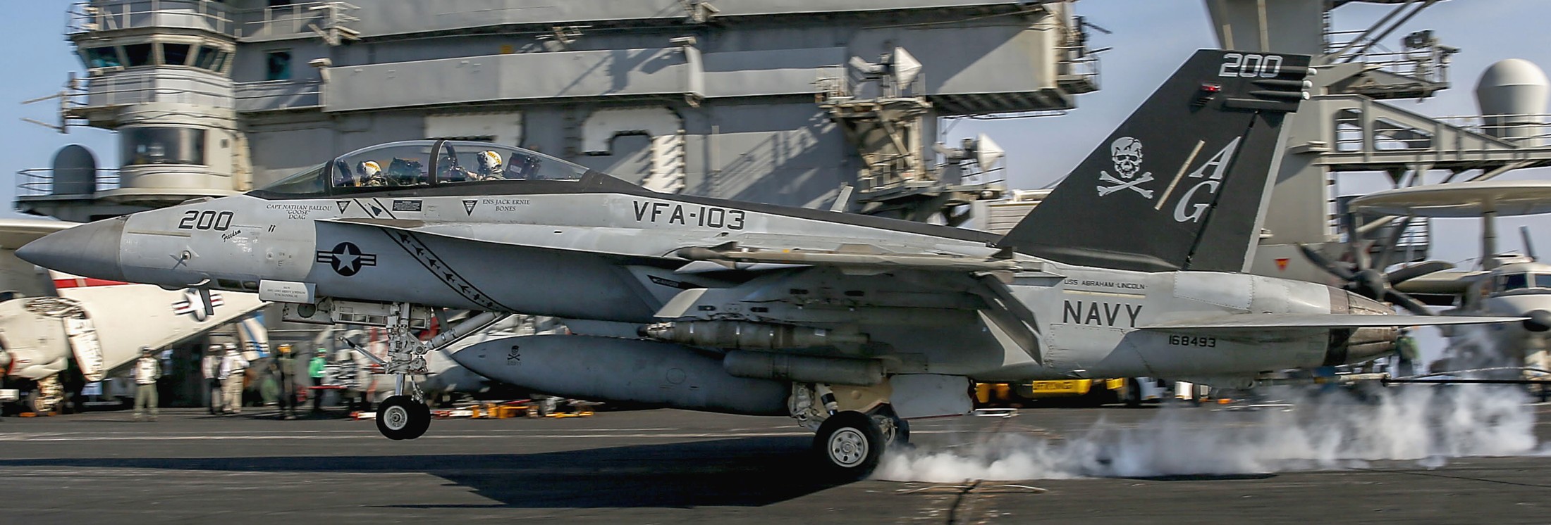 vfa-103 jolly rogers strike fighter squadron f/a-18f super hornet cvw-7 cvn-72 uss abraham lincoln 62