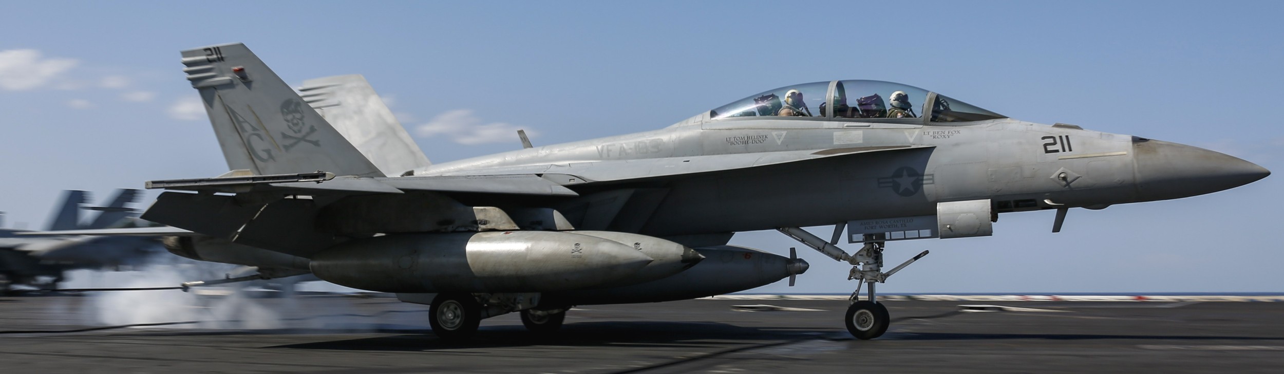 vfa-103 jolly rogers strike fighter squadron f/a-18f super hornet cvw-7 cvn-72 uss abraham lincoln 63