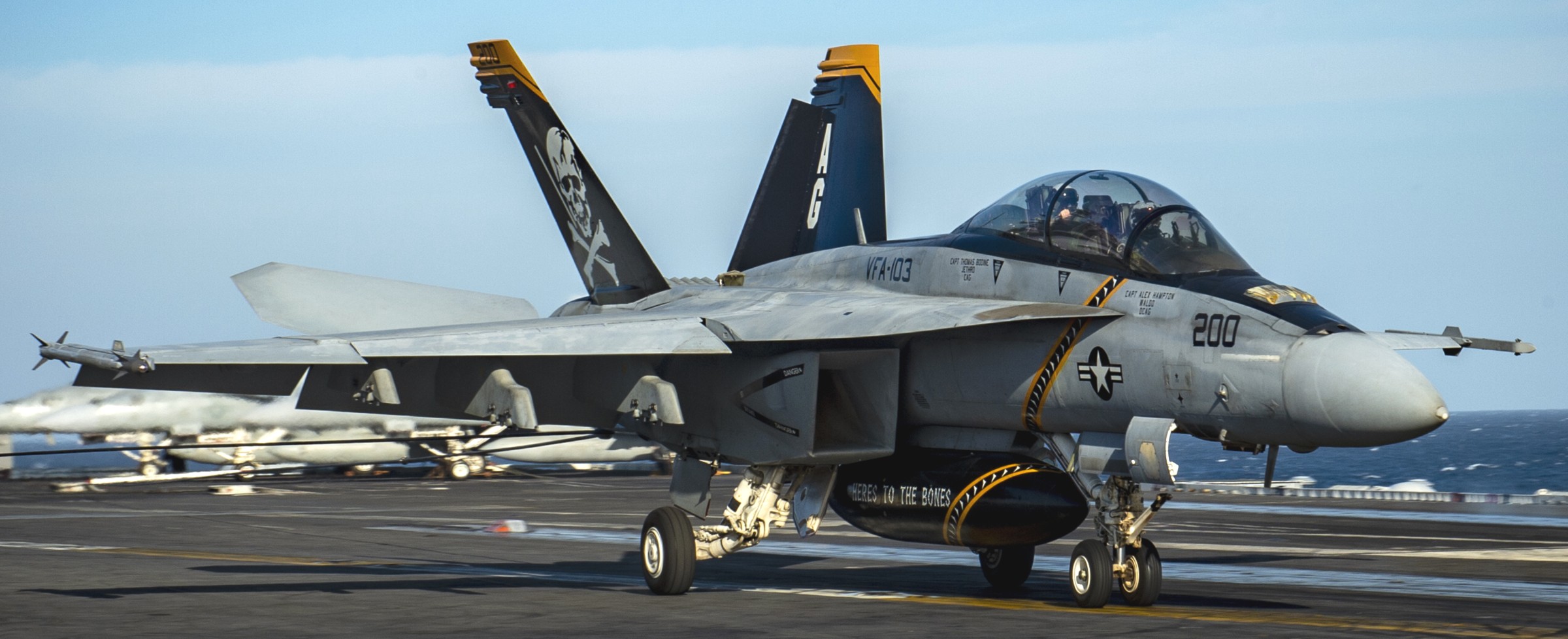 vfa-103 jolly rogers strike fighter squadron f/a-18f super hornet cvw-7 cvn-77 uss george h. w. bush 77