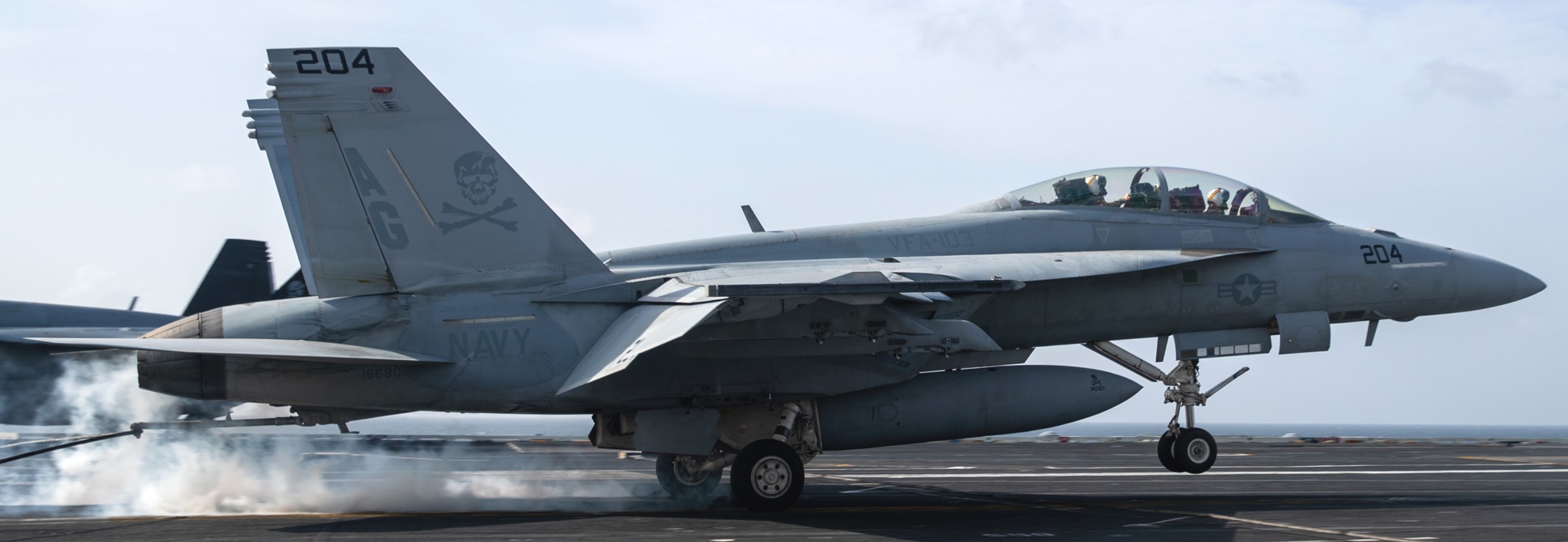 vfa-103 jolly rogers strike fighter squadron f/a-18f super hornet cvw-7 cvn-73 uss george washington 105