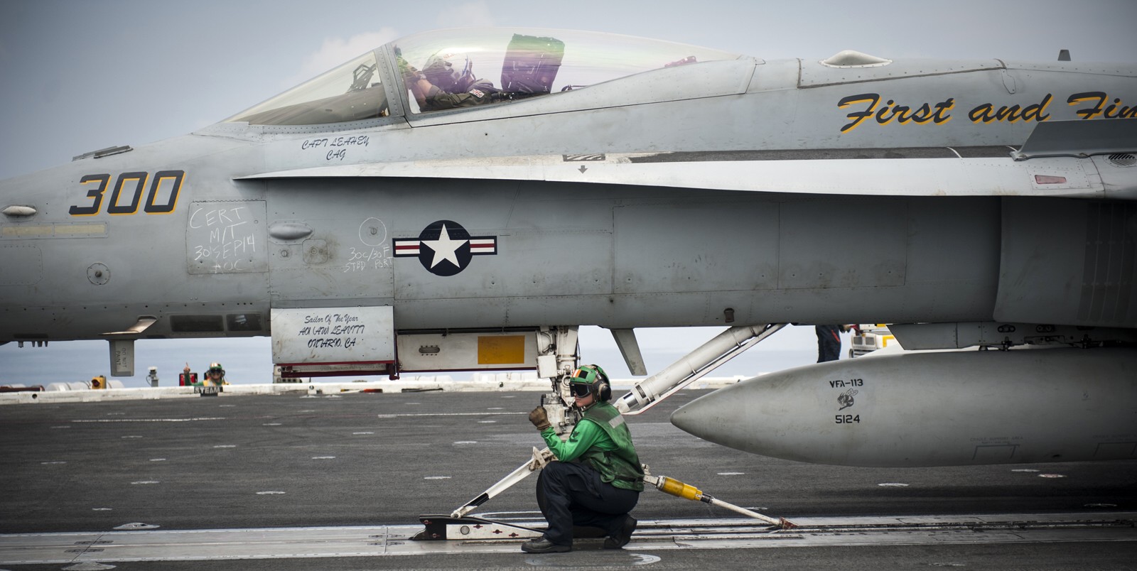 vfa-113 stingers strike fighter squadron f/a-18c hornet cvw-17 cvn-70 uss carl vinson 123