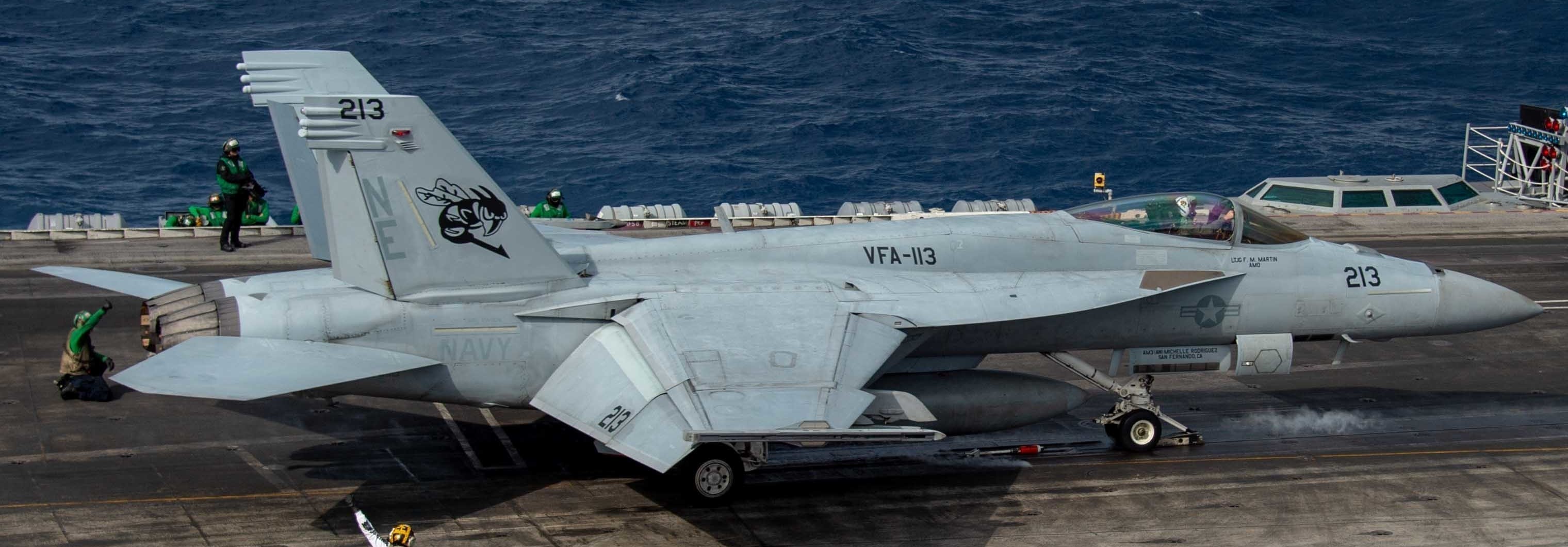 vfa-113 stingers strike fighter squadron f/a-18e super hornet cvw-2 cvn-70 uss carl vinson 164