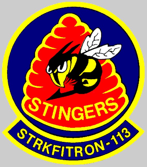 vfa-113 stingers insignia crest patch badge strike fighter squadron f/a-18e super hornet 02x