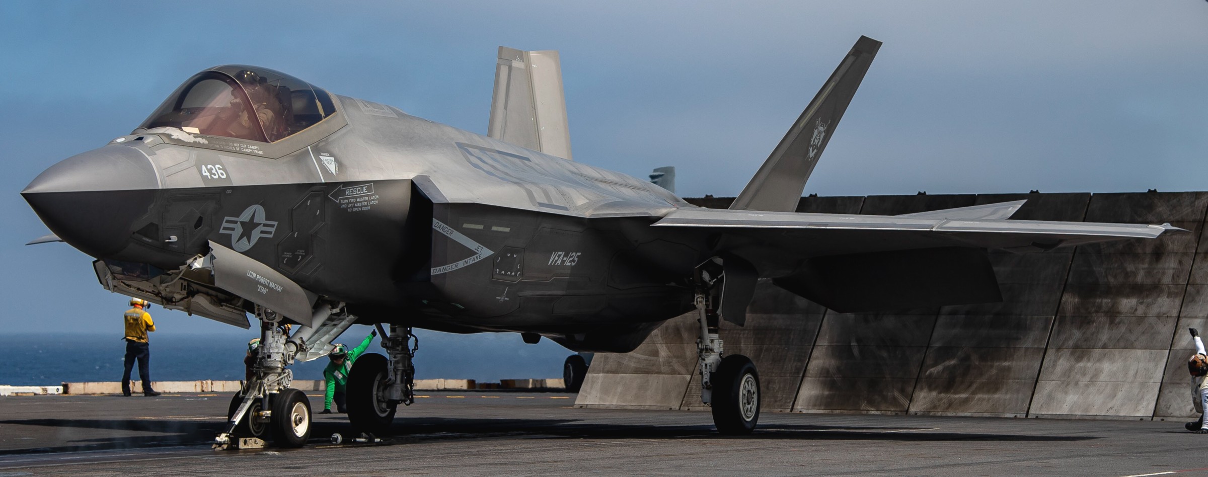 vfa-125 rough raiders strike fighter squadron f-35c lightning ii navy cvn-68 uss nimitz 95