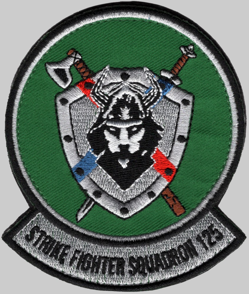 vfa-125 rough raiders insignia crest patch badge strike fighter squadron f-35c lightning navy 02p