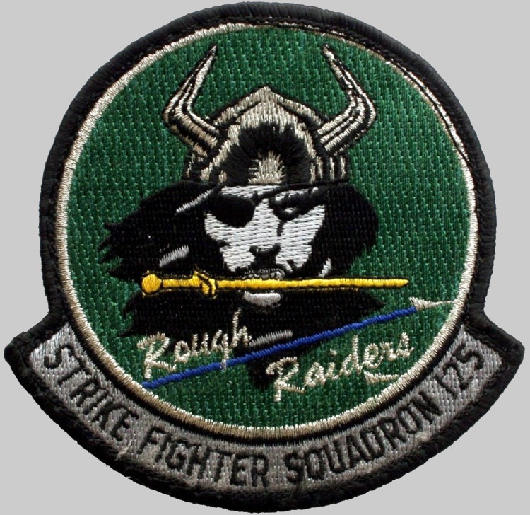 vfa-125 rough raiders insignia crest patch badge strike fighter squadron f-35c lightning navy 03p