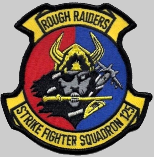 vfa-125 rough raiders insignia crest patch badge strike fighter squadron f-35c lightning navy 04p