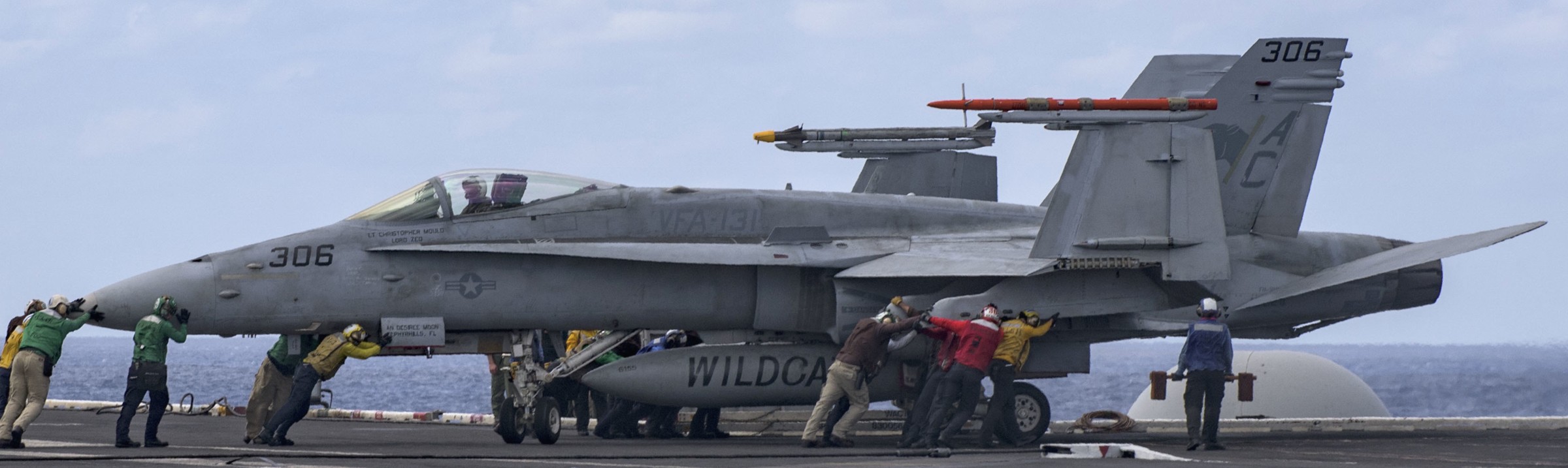 vfa-131 wildcats strike fighter squadron f/a-18c hornet cvw-3 cvn-69 uss dwight d. eisenhower 159