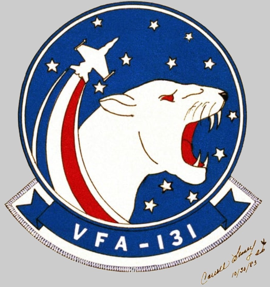 vfa-131 wildcats insignia crest patch badge strike fighter squadron f/a-18e super hornet 03c