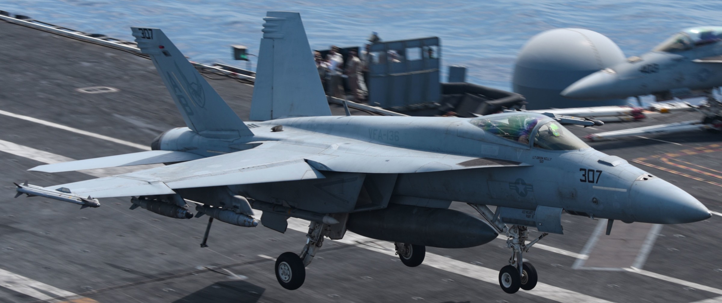 vfa-136 knighthawks strike fighter squadron f/a-18e super hornet cvw-1 cvn-75 uss harry s. truman 146