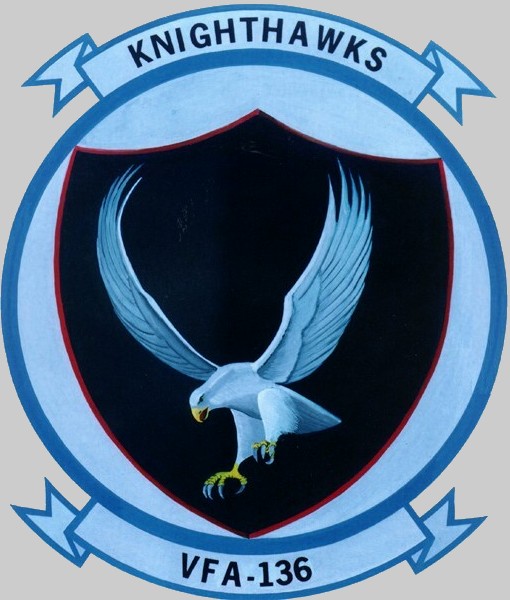 vfa-136 knighthawks insignia crest patch badge strike fighter squadron 03c