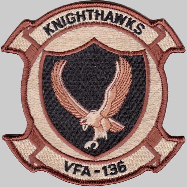 vfa-136 knighthawks insignia crest patch badge strike fighter squadron 02p