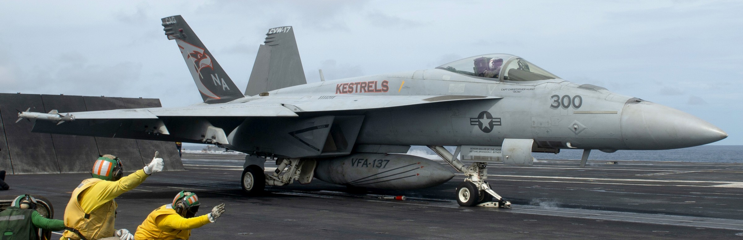 vfa-137 kestrels strike fighter squadron f/a-18e super hornet cvw-17 cvn-68 uss nimitz 109