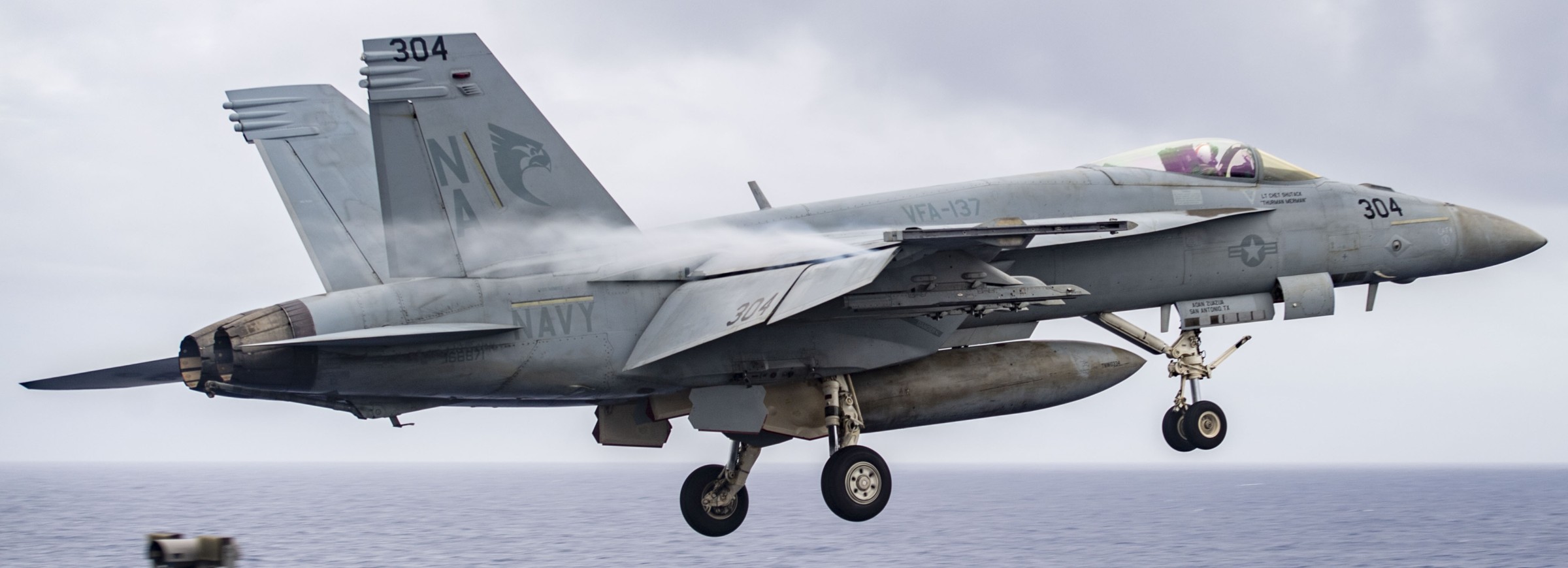 vfa-137 kestrels strike fighter squadron f/a-18e super hornet cvw-17 cvn-68 uss nimitz 164