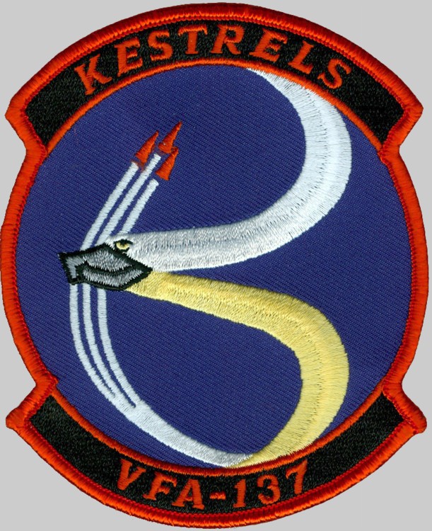 vfa-137 kestrels insignia crest patch badge strike fighter squadron f/a-18e super hornet 02p