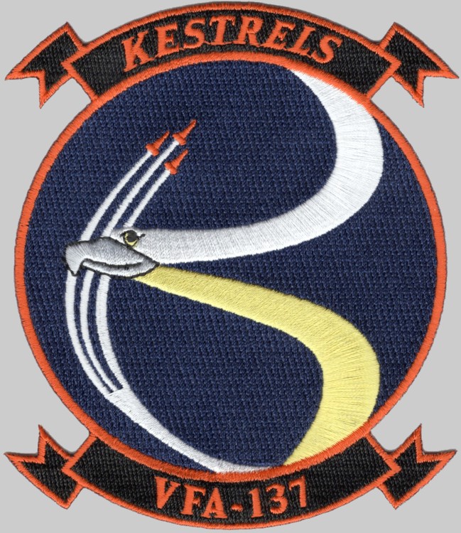 vfa-137 kestrels insignia crest patch badge strike fighter squadron f/a-18e super hornet 03p