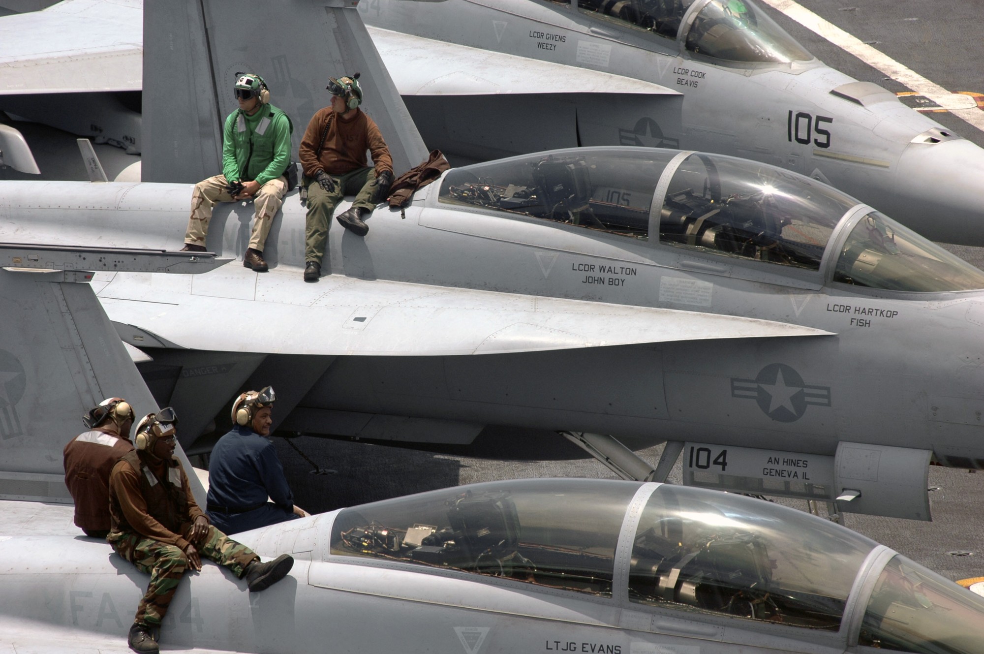 vfa-154 black knights f/a-18f super hornet strike fighter squadron navy cvw-9 uss john c. stennis cvn-74 2006