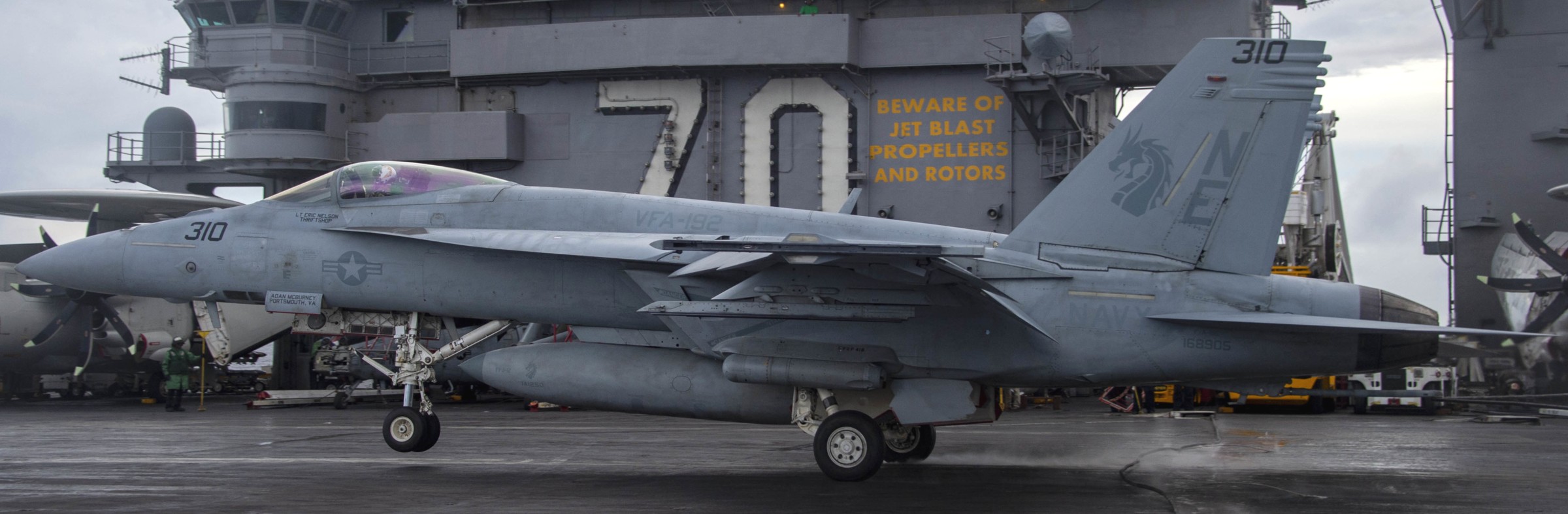 vfa-192 golden dragons f/a-18e super hornet strike fighter squadron navy cvw-2 uss carl vinson cvn-70 166