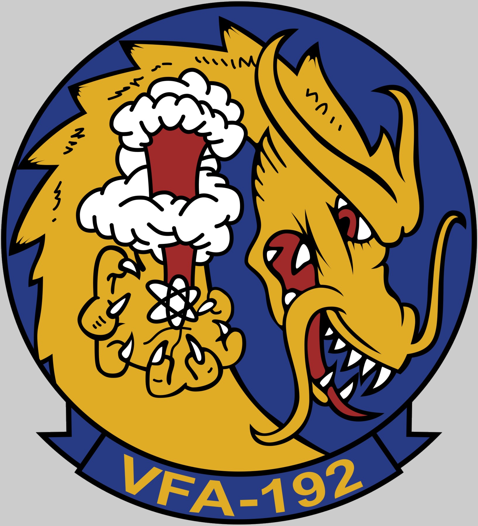 vfa-192 golden dragons insignia crest patch f/a-18e super hornet strike fighter squadron us navy 02x