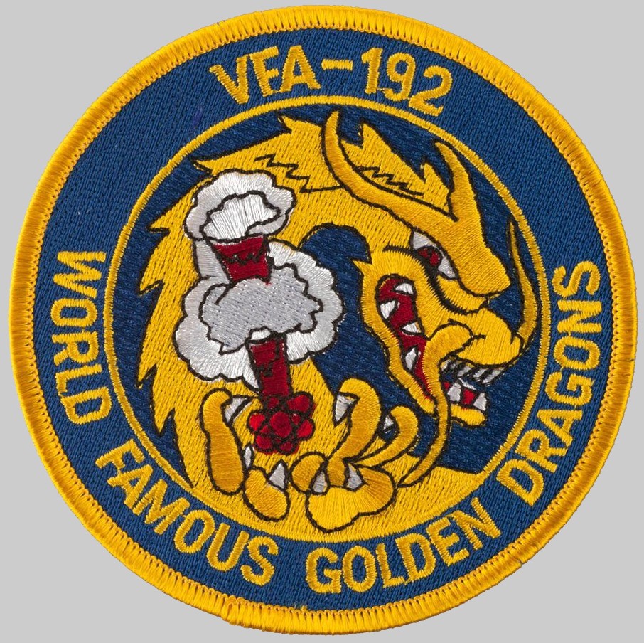 vfa-192 golden dragons insignia crest patch badge f/a-18e super hornet strike fighter squadron us navy 03p