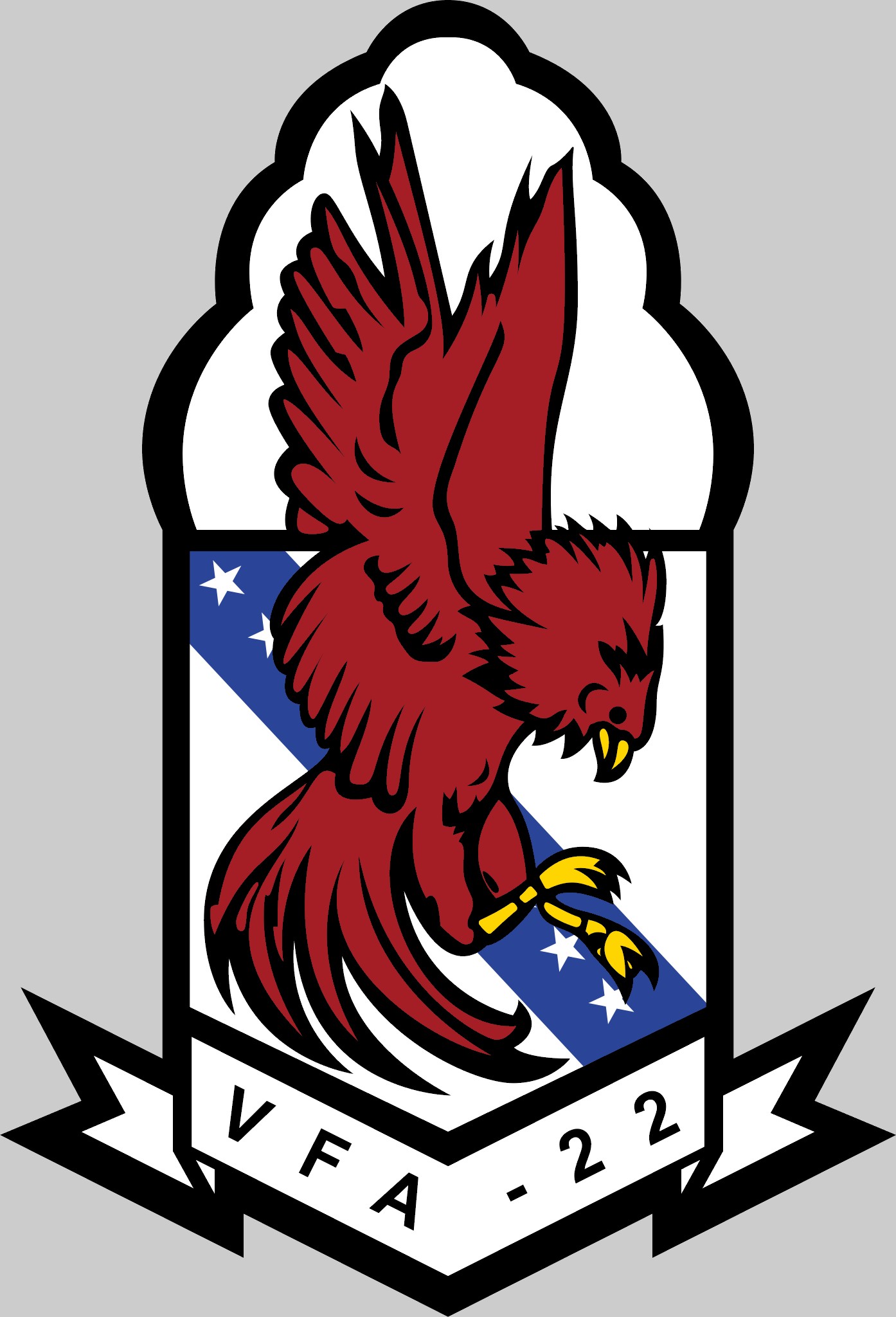 vfa-22 fighting redcocks insignia crest patch strike fighter squadron f/a-18f super hornet us navy 02x