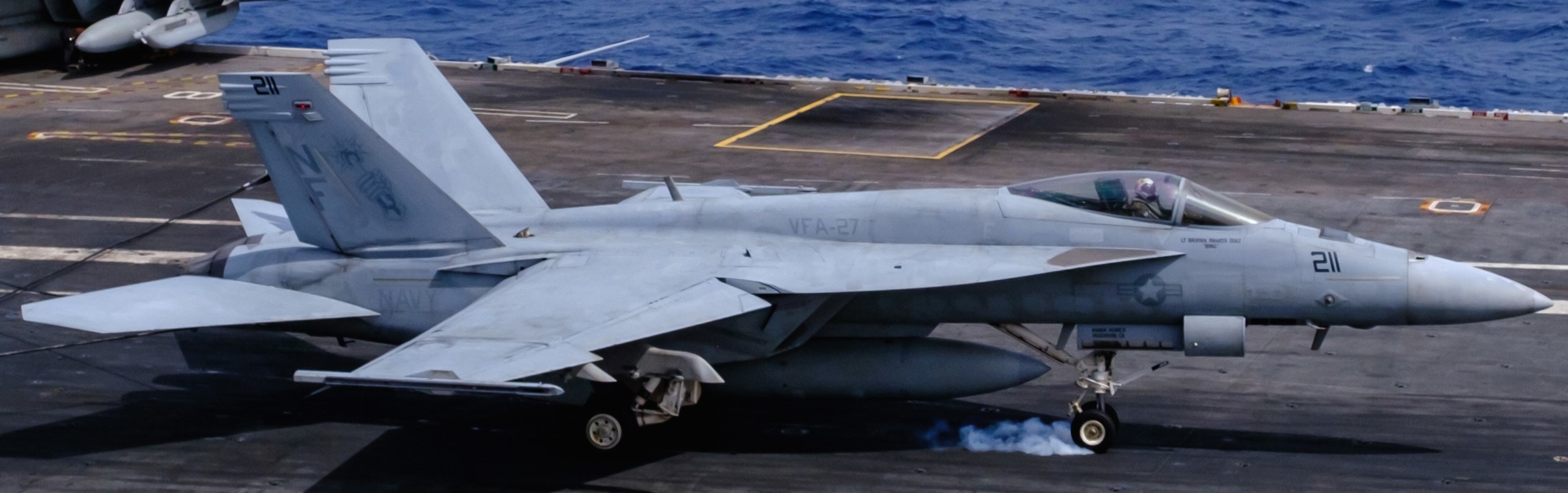 vfa-27 royal maces strike fighter squadron f/a-18e super hornet cvw-5 cvn-76 uss ronald reagan 117