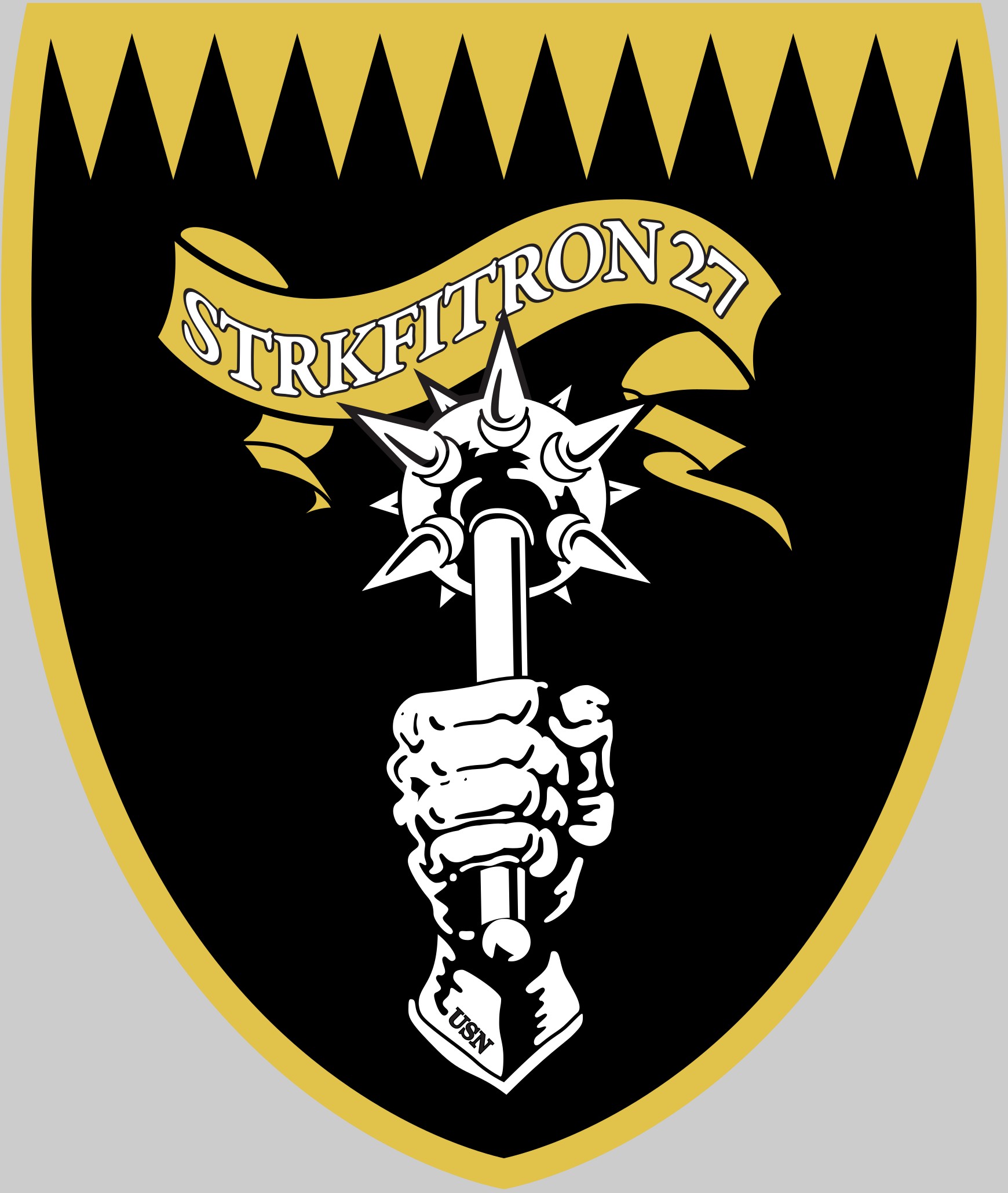 vfa-27 royal maces insignia crest patch strike fighter squadron f/a-18e super hornet cvw-5 mcas iwakuni 02x