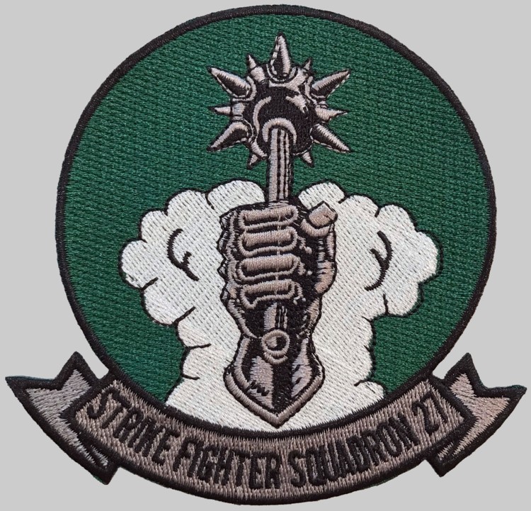 vfa-27 royal maces insignia crest patch badge strike fighter squadron f/a-18e super hornet cvw-5 mcas iwakuni 03p