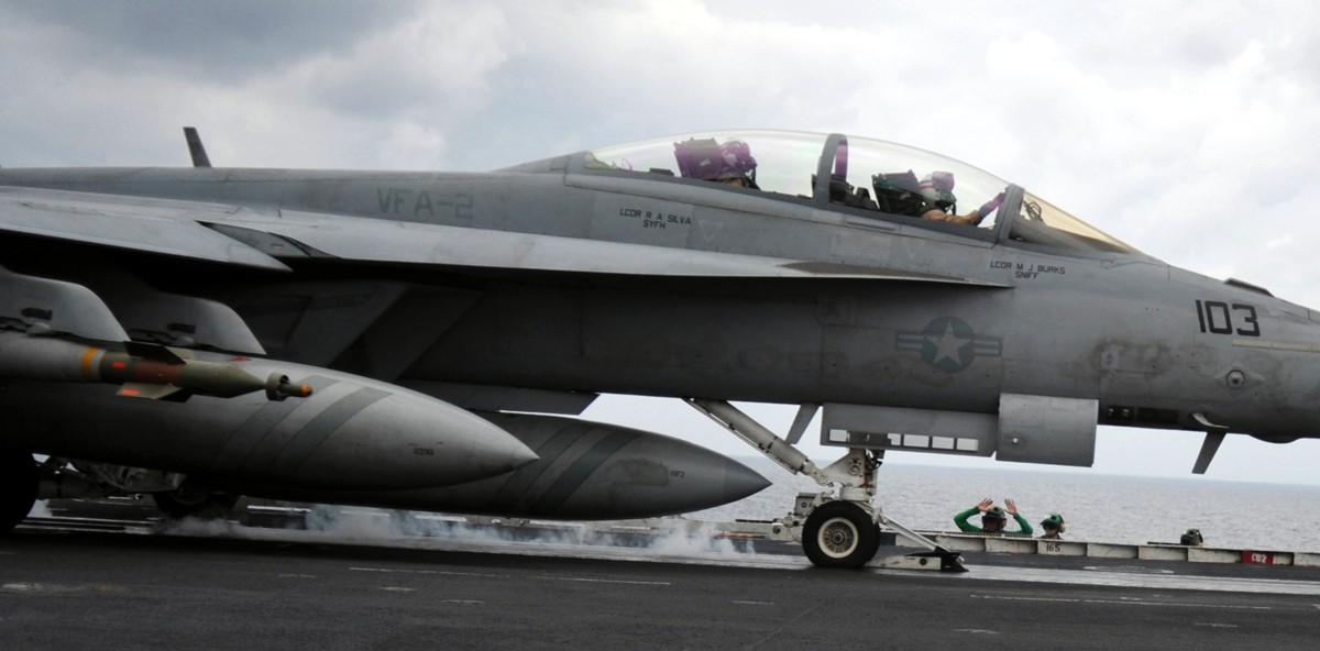 vfa-2 bounty hunters strike fighter squadron us navy f/a-18f super hornet carrier air wing cvw-2 uss abraham lincoln cvn-72 72