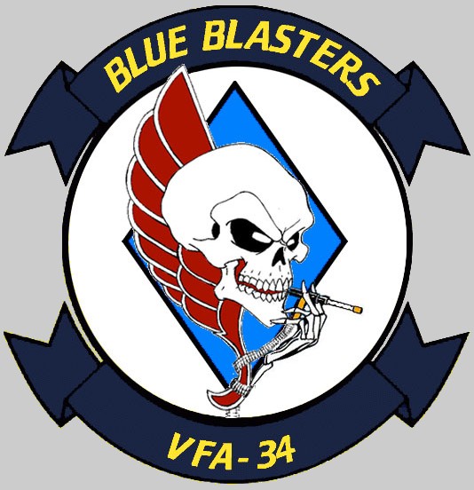 VFA-34 Blue Blasters Strike Fighter Squadron F/A-18E Hornet