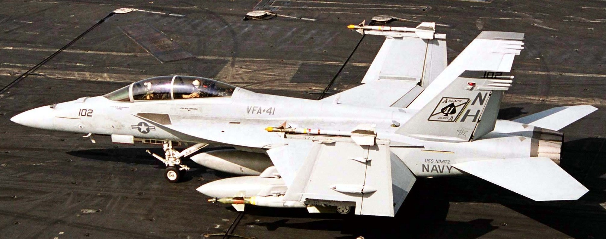 vfa-41 black aces strike fighter squadron f/a-18f super hornet cvw-11 cvn-68 uss nimitz us navy 113
