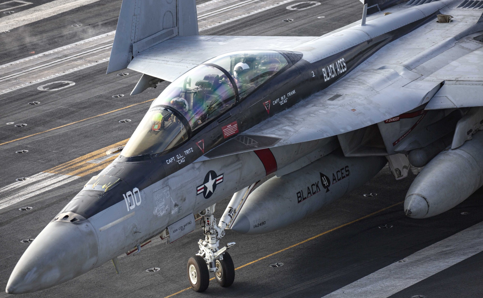 vfa-41 black aces strike fighter squadron f/a-18f super hornet cvw-9 cvn-72 uss abraham lincoln cag 126