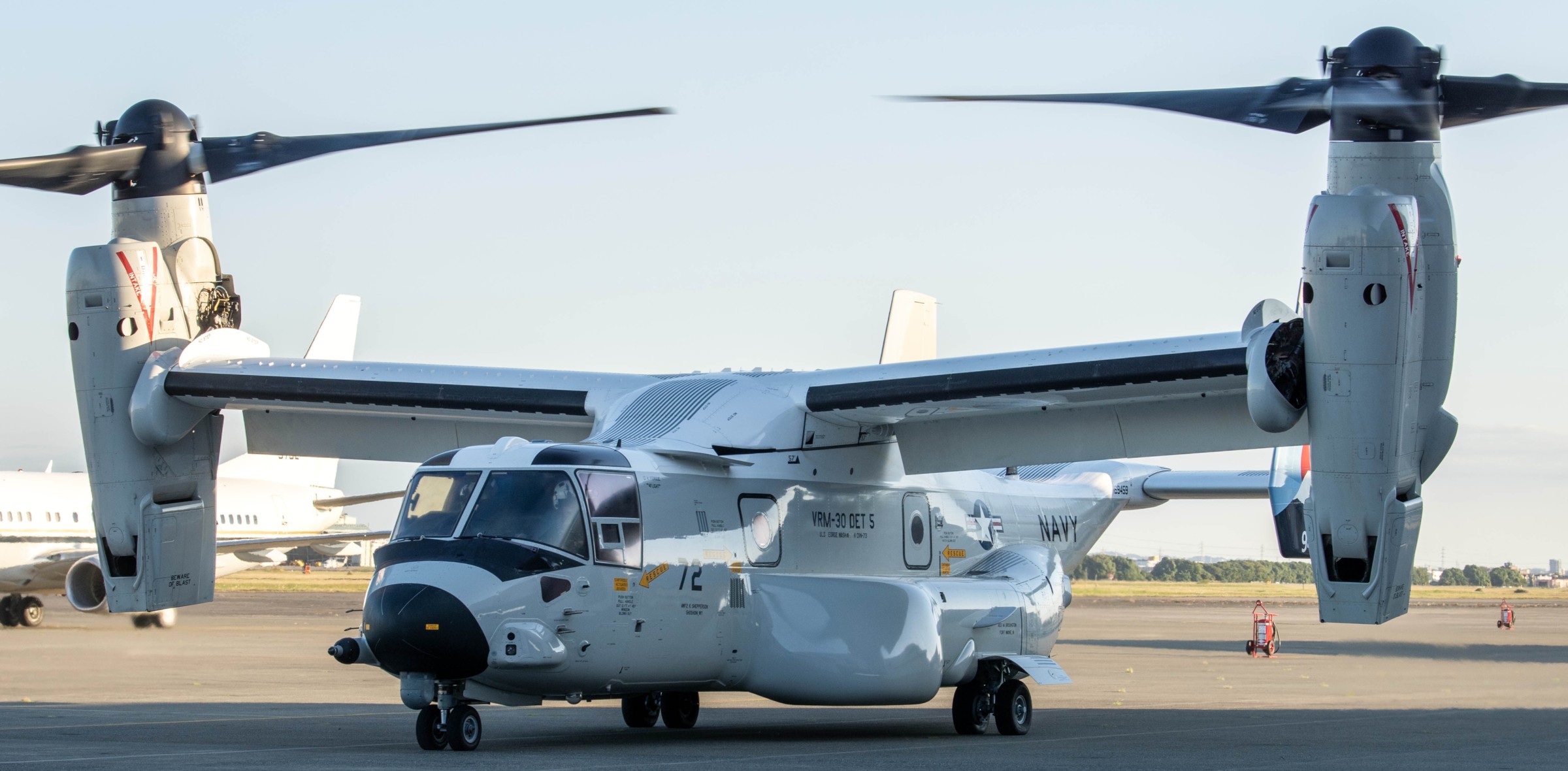 vrm-30 titans fleet logistics multi mission squadron navy cmv-22b osprey naf atsugi japan 2024 140