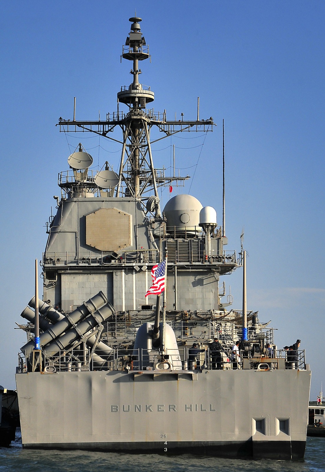 CG-52 USS Bunker Hill Guided Missile Cruiser Ticonderoga USN