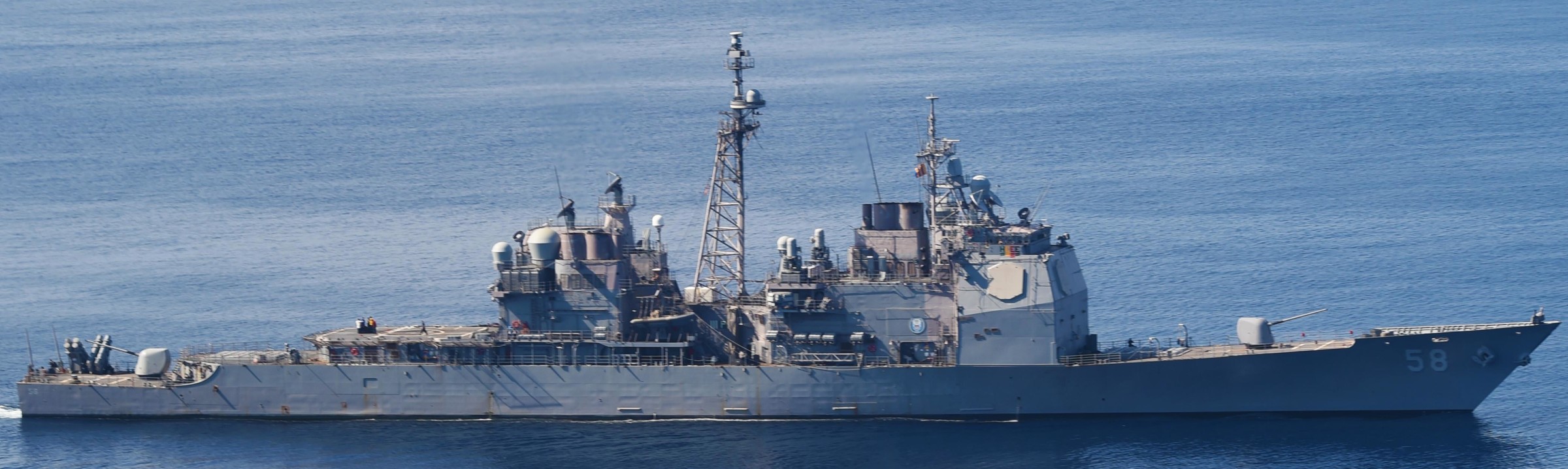 cg-58 uss philippine sea ticonderoga class guided missile cruiser aegis us navy 62