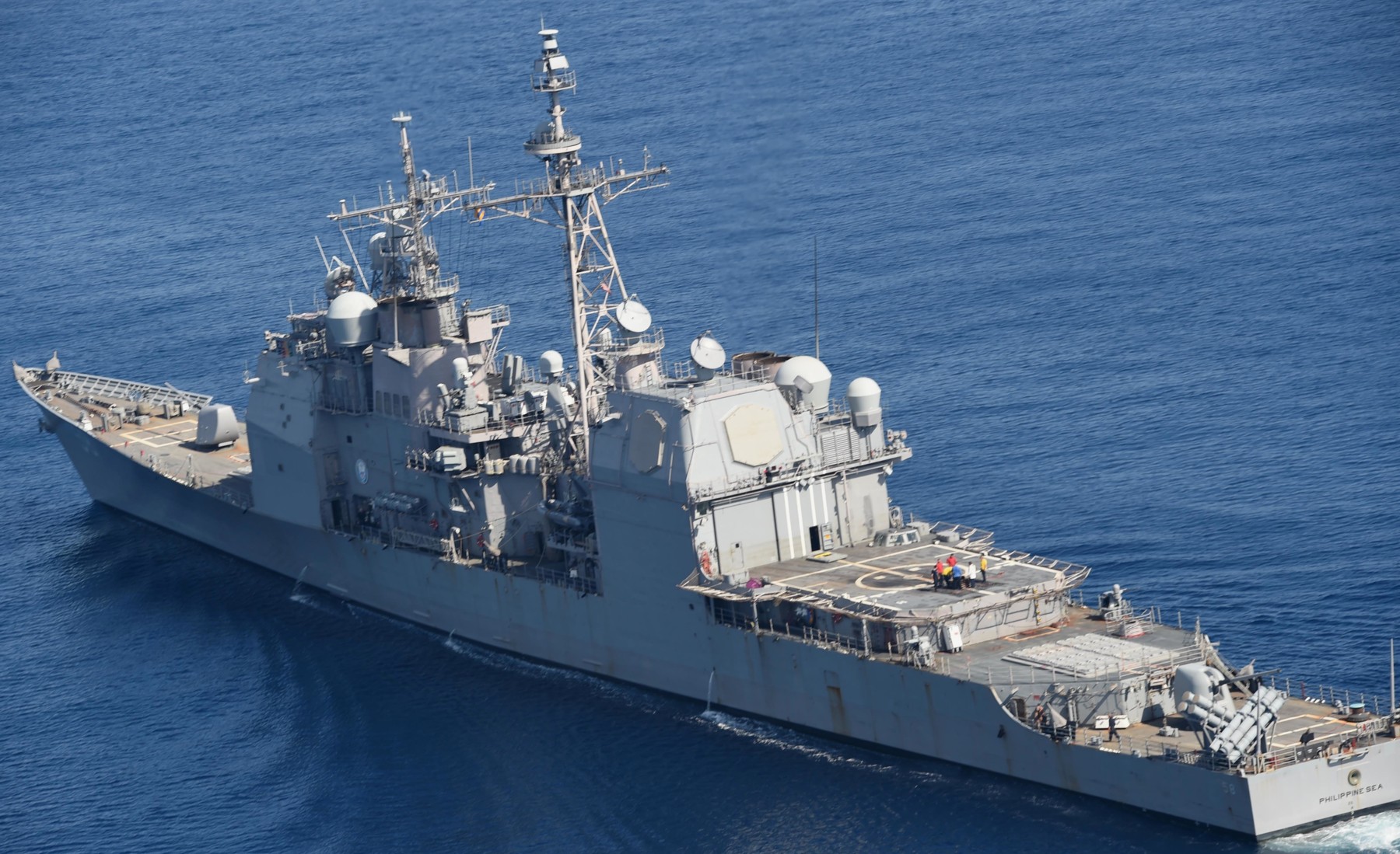 cg-58 uss philippine sea ticonderoga class guided missile cruiser aegis us navy mediterranean sea 63