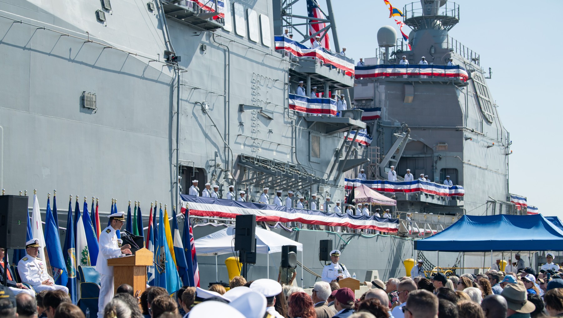 cg-63 uss cowpens ticonderoga class guided missile cruiser aegis decommissioning san diego 2024 98